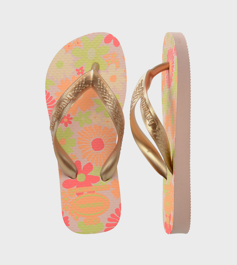 Flores Printed Flip-Flops