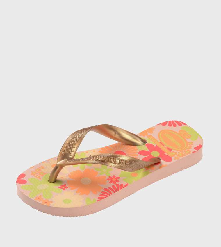 Flores Printed Flip-Flops