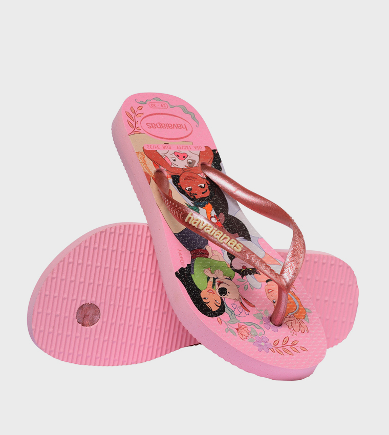 Slim Princess Printed Flip-Flops