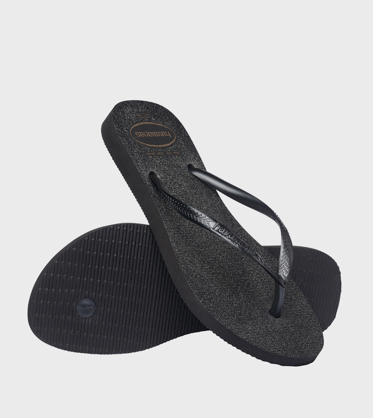 Slim Gloss Logo Detail Flip-Flops