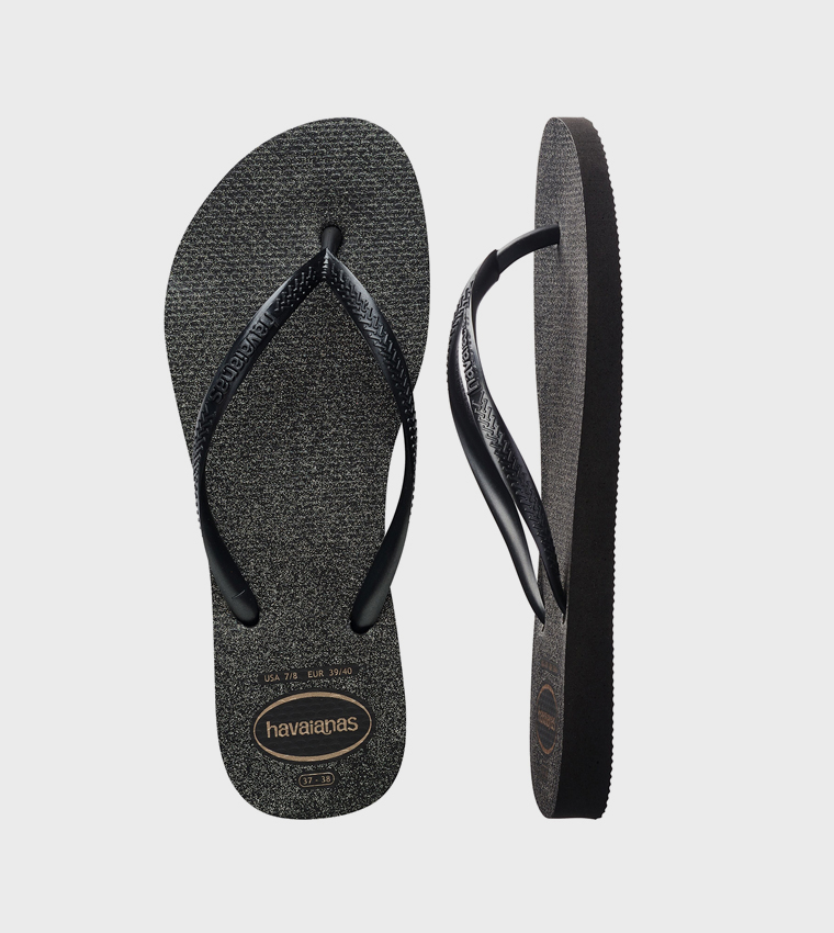 Slim Gloss Logo Detail Flip-Flops