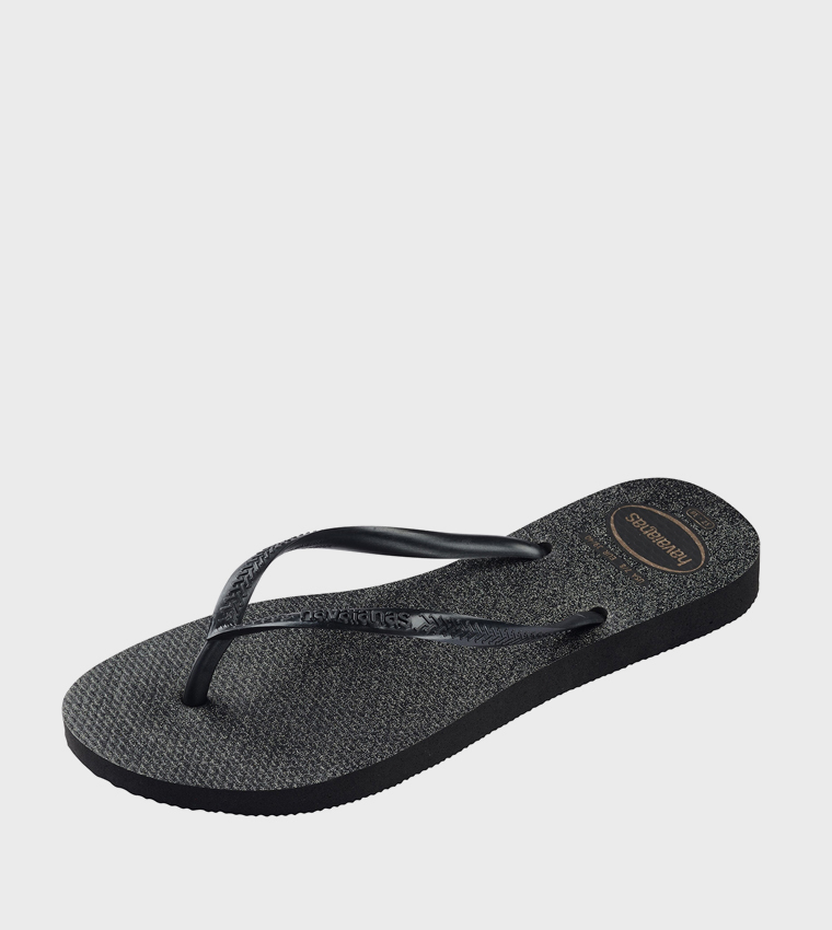 Slim Gloss Logo Detail Flip-Flops