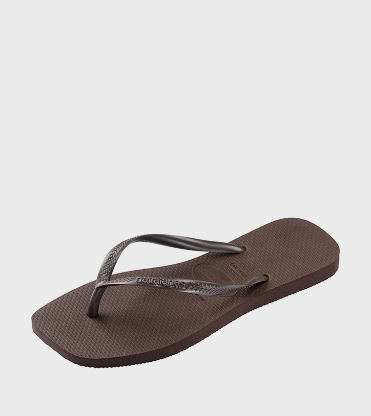 Slim Square Toe Flip-Flops