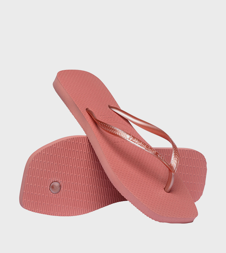 Slim Square Toe Flip-Flops