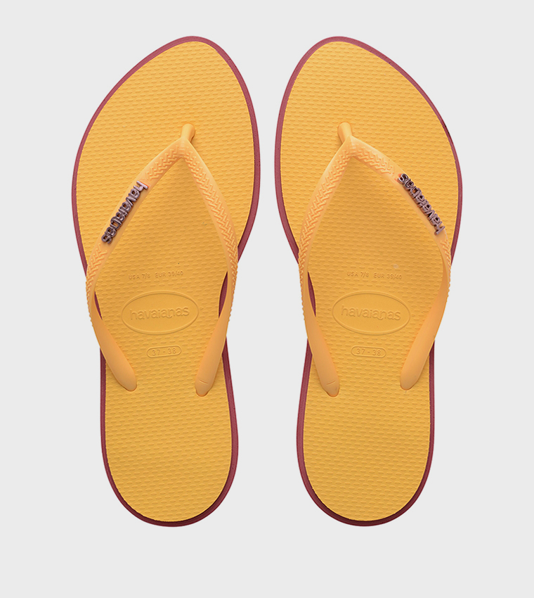 Slim Point Logo Detail Flip-Flops