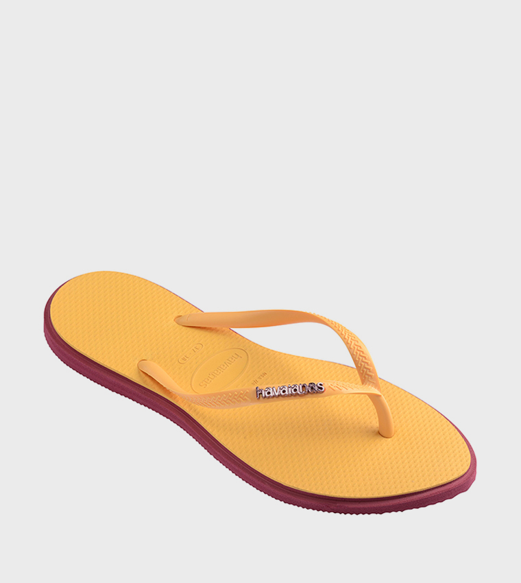 Slim Point Logo Detail Flip-Flops