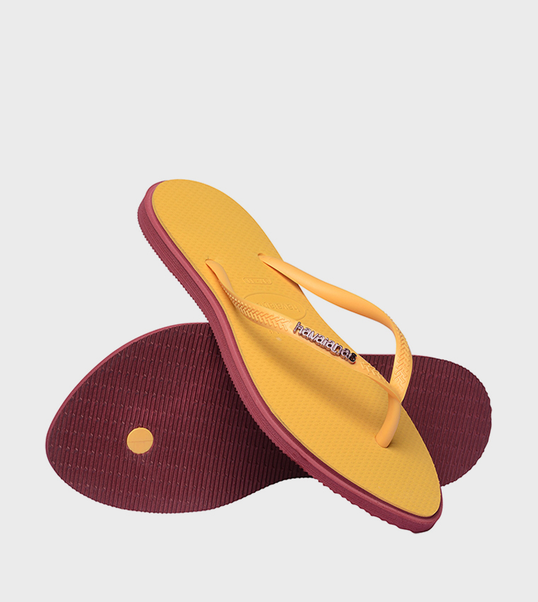 Slim Point Logo Detail Flip-Flops