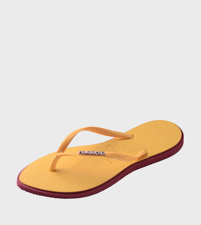 Slim Point Logo Detail Flip-Flops