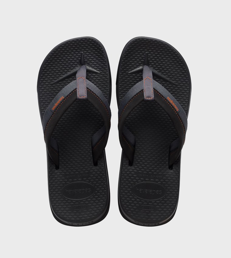 Track Plus Logo Detail Flip-Flops