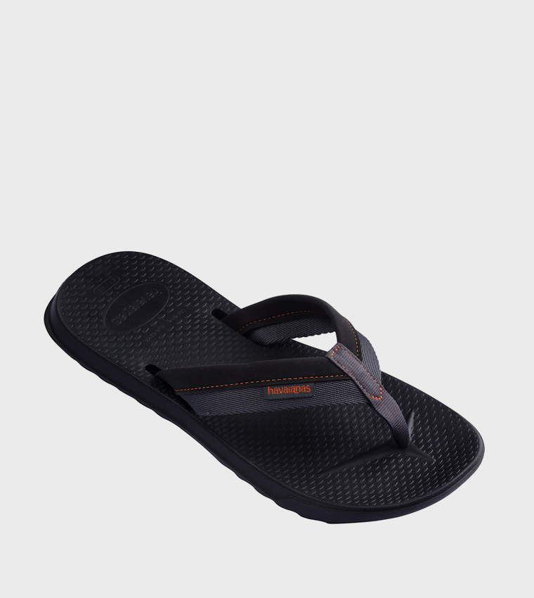 Track Plus Logo Detail Flip-Flops
