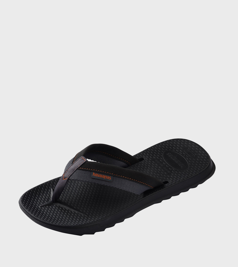 Track Plus Logo Detail Flip-Flops