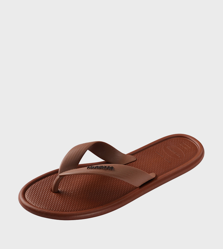 Puffed Up Logo Detail Flip-Flops