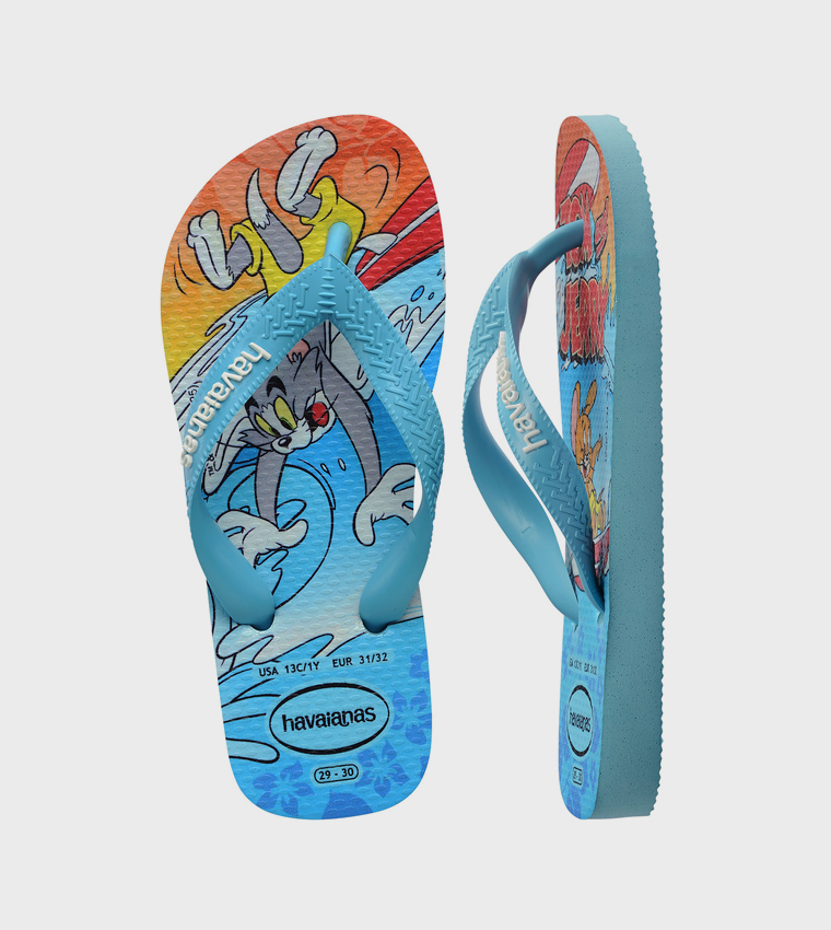 Top Warner Printed Flip-Flops