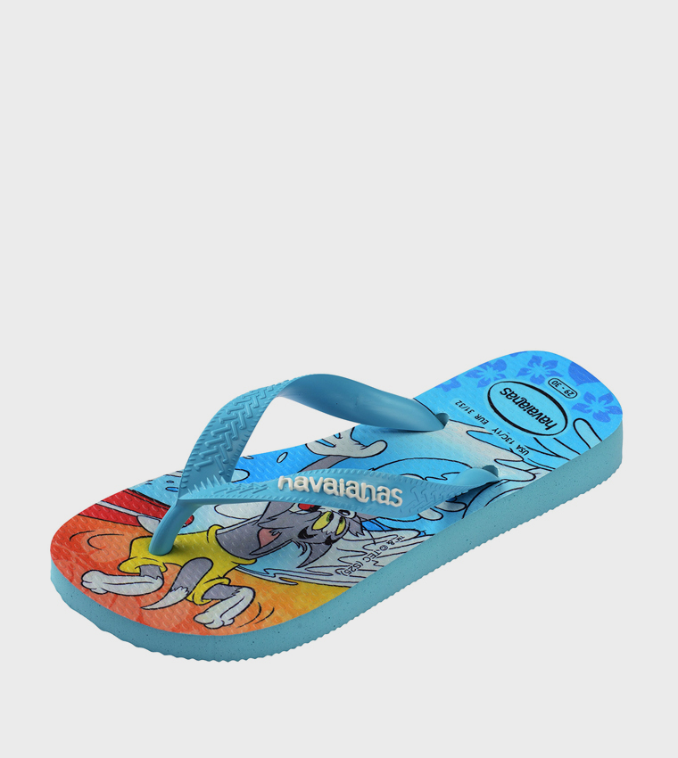 Top Warner Printed Flip-Flops