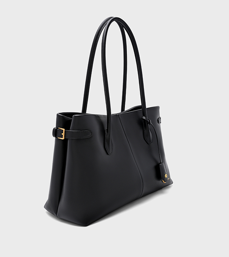 LAUREL Solid Leather Shoulder Bag