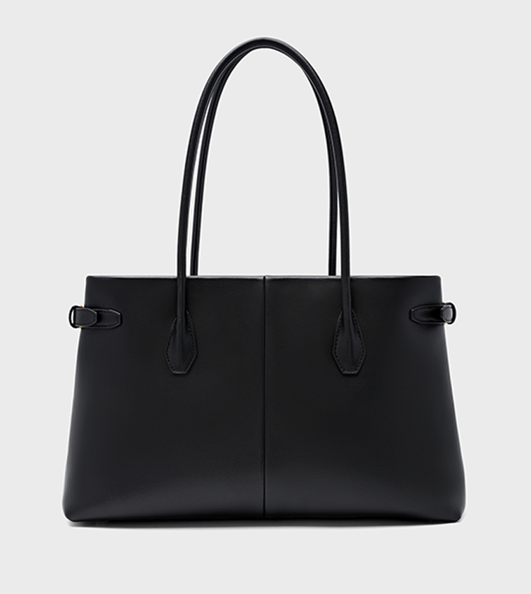 LAUREL Solid Leather Shoulder Bag