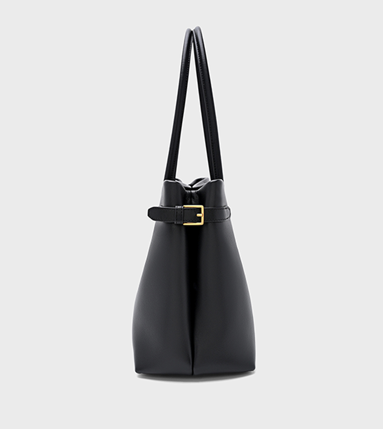 LAUREL Solid Leather Shoulder Bag