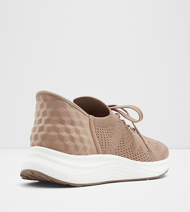 QUARK Knitted Lace-Up Shoes