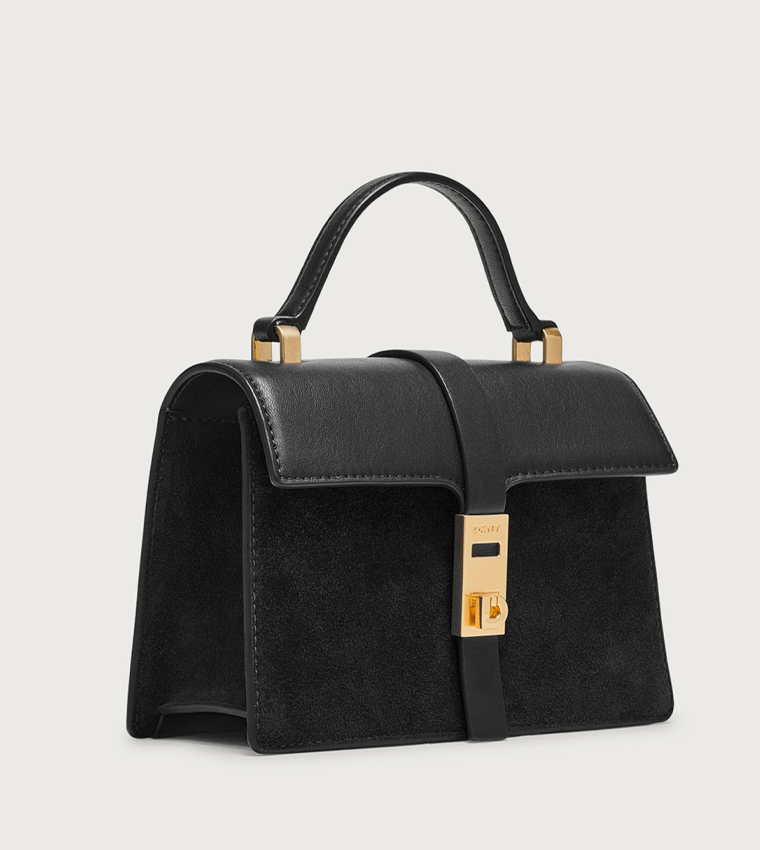 ALORA Textured Top-Handle Bag