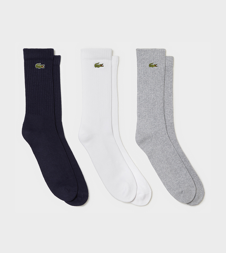 Pack of 3 Logo Detail Socks 