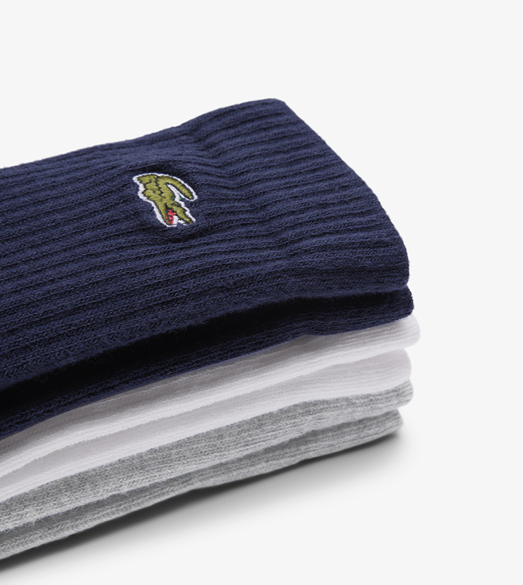Pack of 3 Logo Detail Socks 