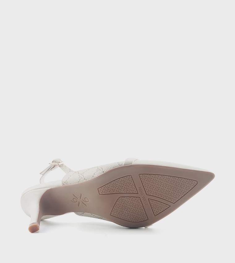 RAEN Logo Patterned Slingback Pumps