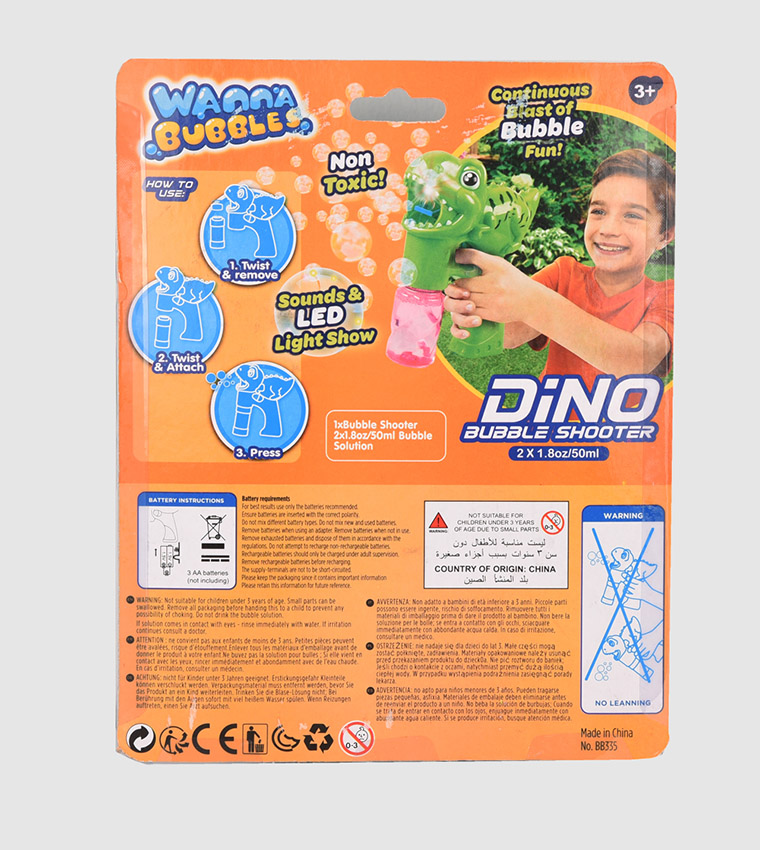 Dino Bubble Gun
