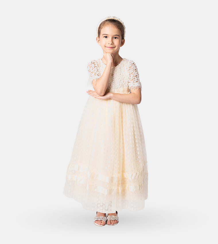 Lace Fit and Flare Gown