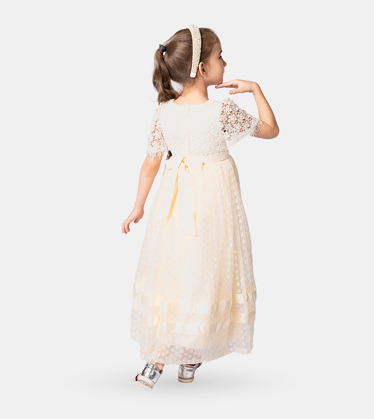 Lace Fit and Flare Gown