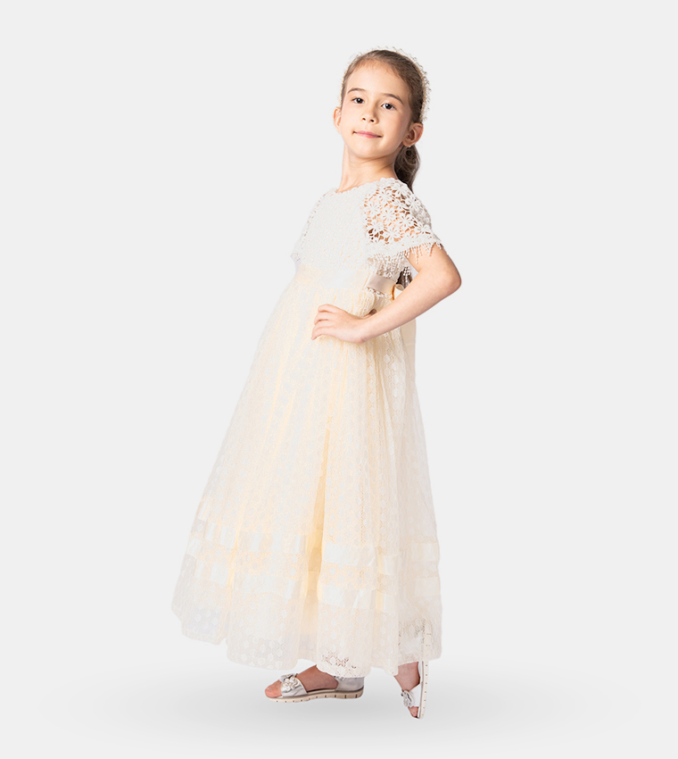 Lace Fit and Flare Gown