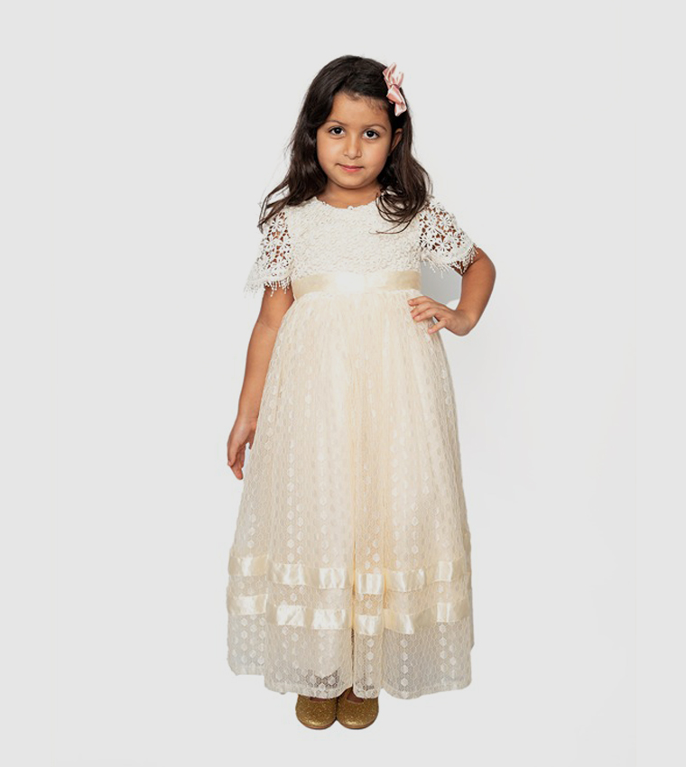 Lace Fit and Flare Gown