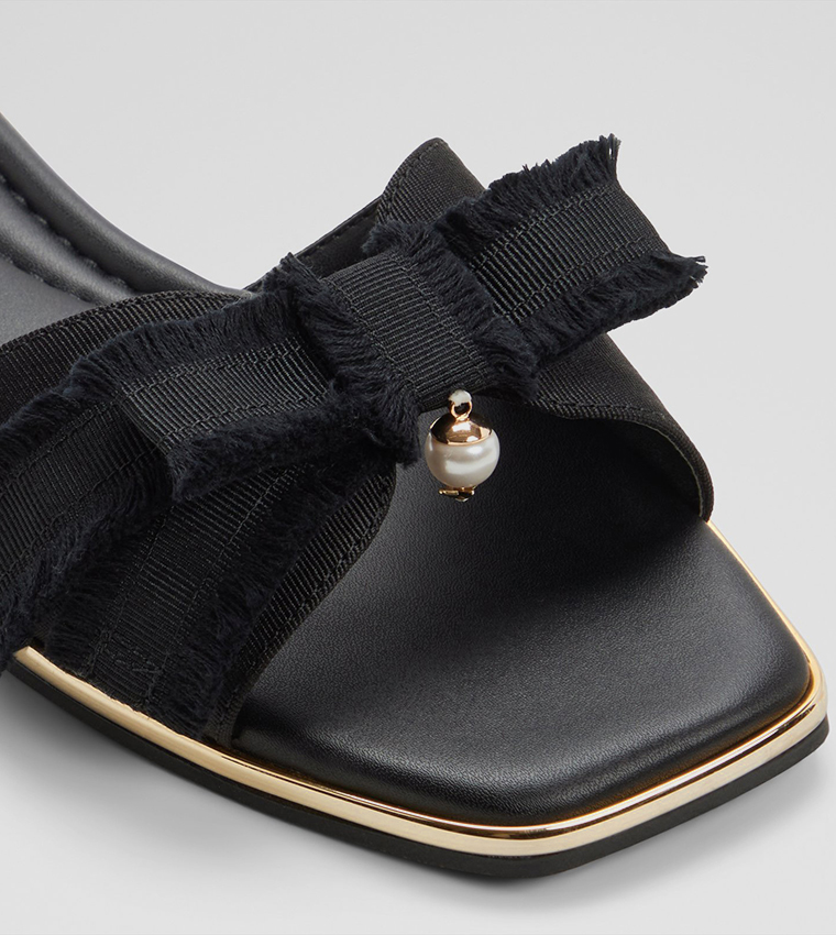 ألدو  الصنادل المسطحة - أسود Flat Sandals