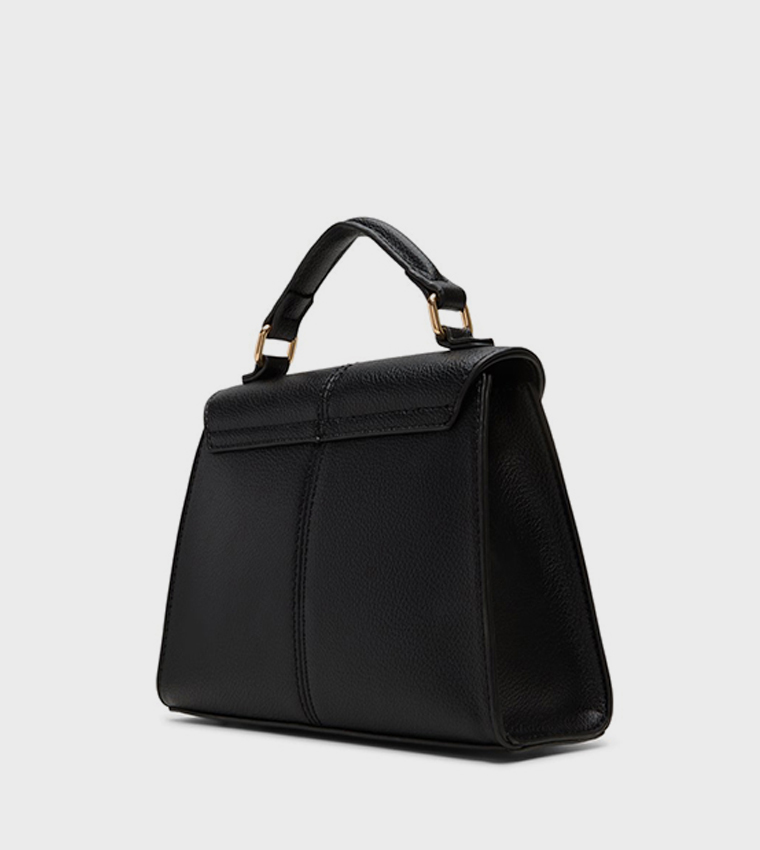 RIILEYY Textured Twist Lock Top Handle Bag