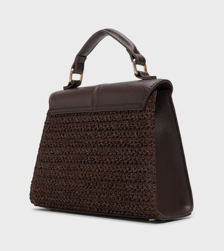 RIILEYY Braided Flap Top Handle Bag