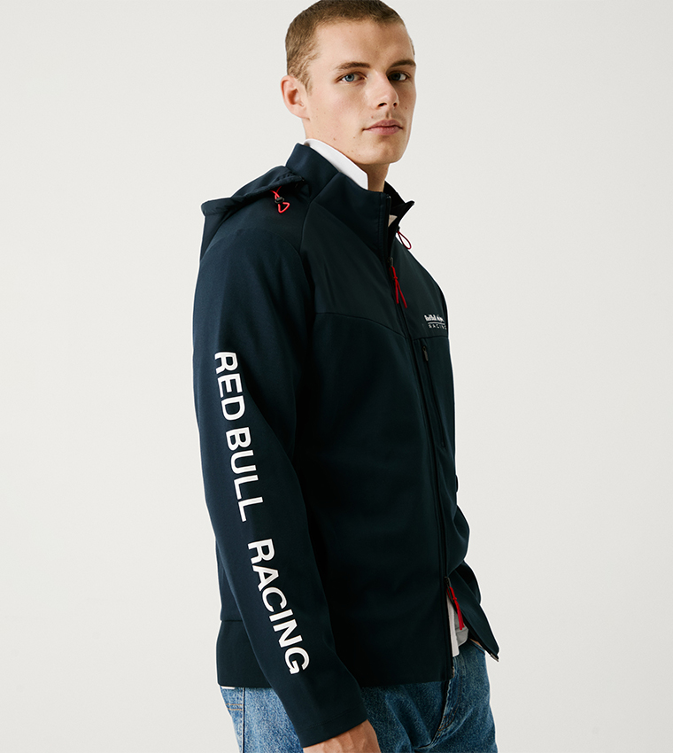 Printed Zip-Through Hybrid Jacket