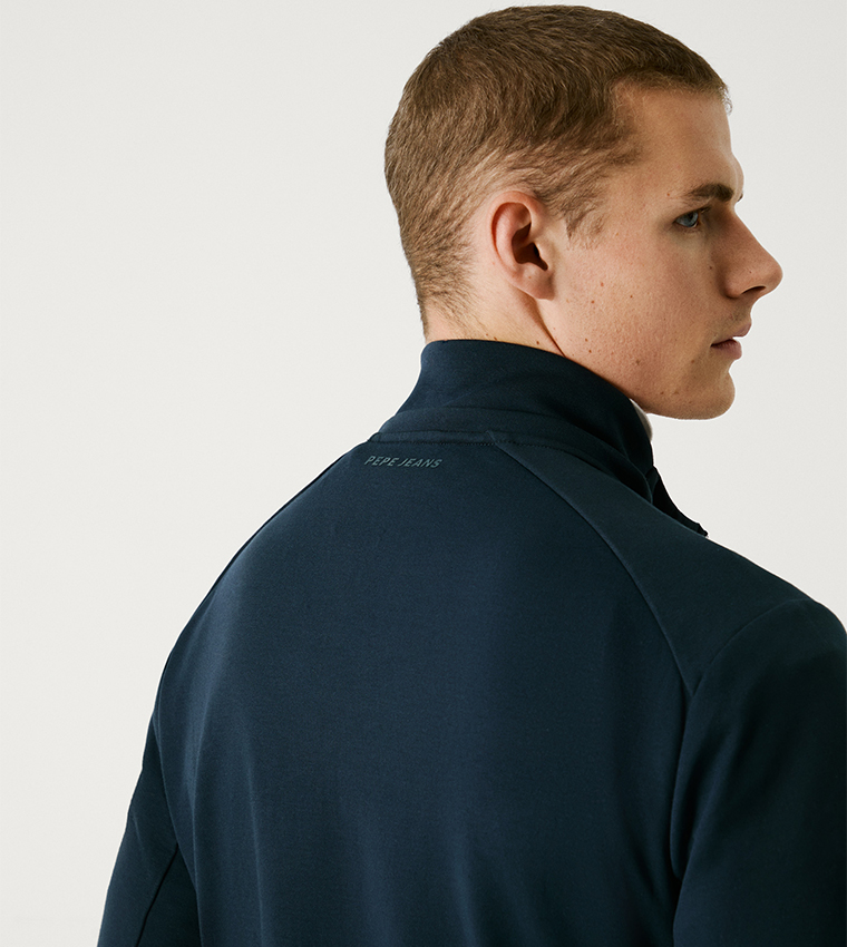 Printed Zip-Through Hybrid Jacket