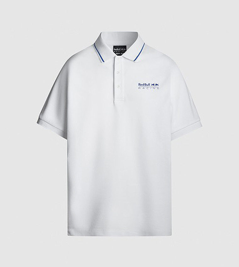 Logo Printed Contrast Tipping Polo T-Shirt