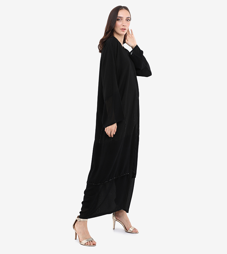 Embellished Long Sleeve Abaya