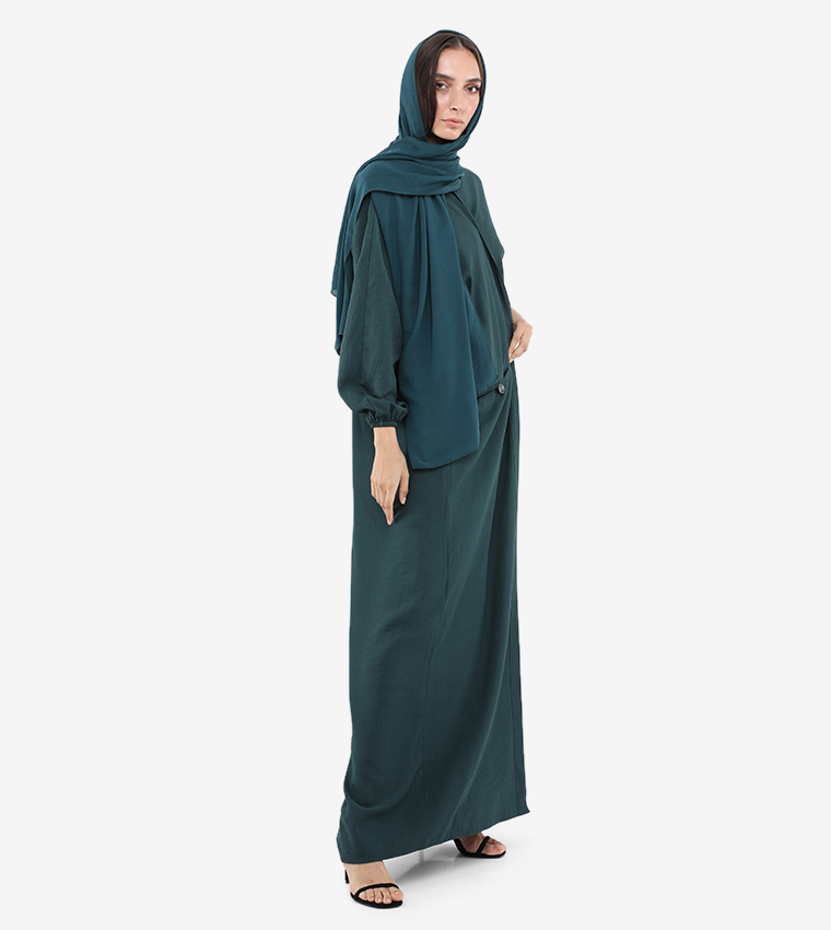 روزا عباية  عباية - أخضر غامق  Abayas