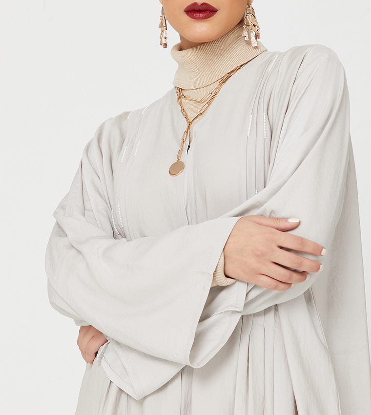 روزا عباية  عباية - رمادي Abaya
