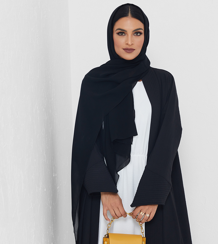 Solid Long Sleeve Abaya