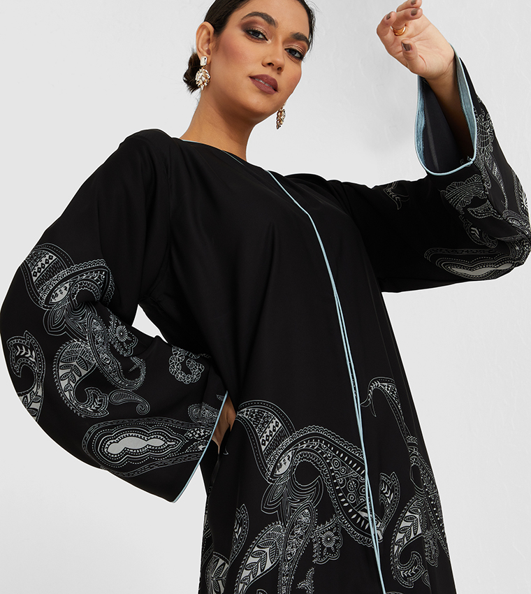 Long Sleeves Abaya-Multi