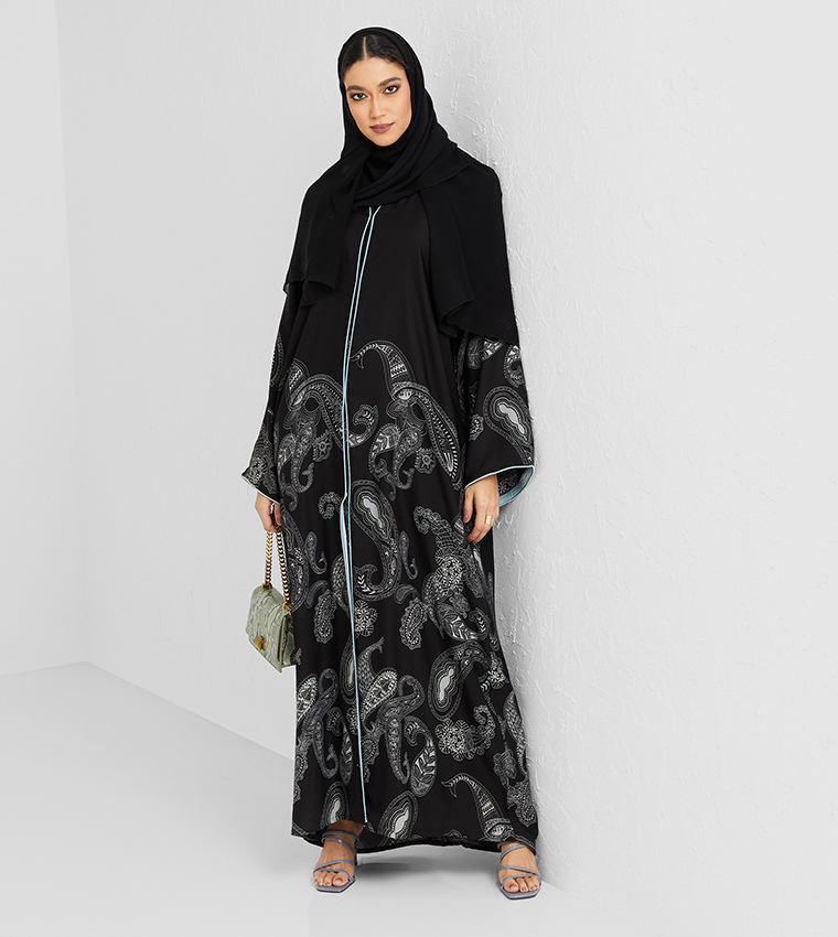 Long Sleeves Abaya-Multi