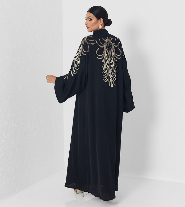 Embroidery Detail Long Sleeves Abaya