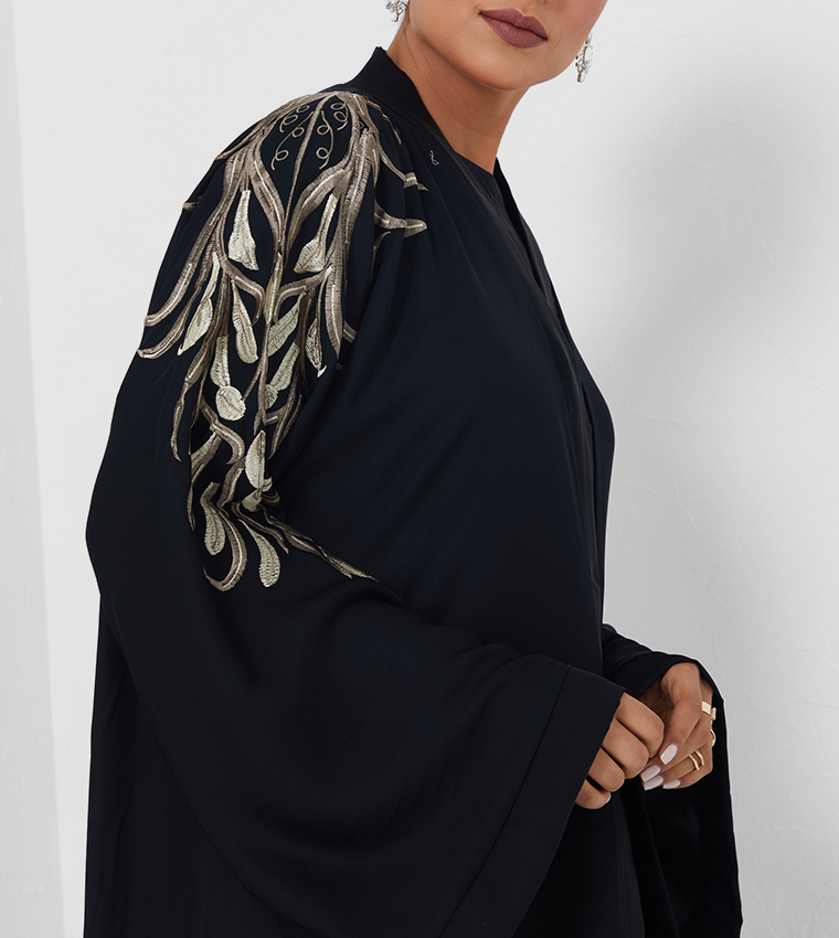 Embroidery Detail Long Sleeves Abaya