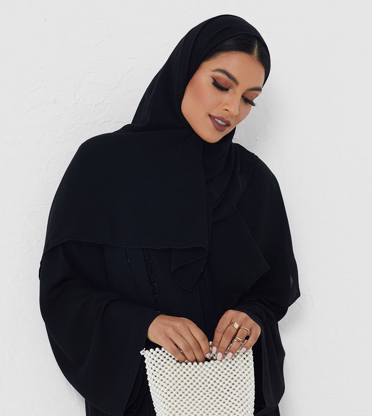 Long Sleeves Abaya-Black