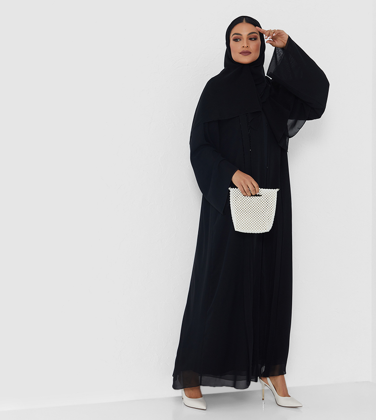Long Sleeves Abaya-Black
