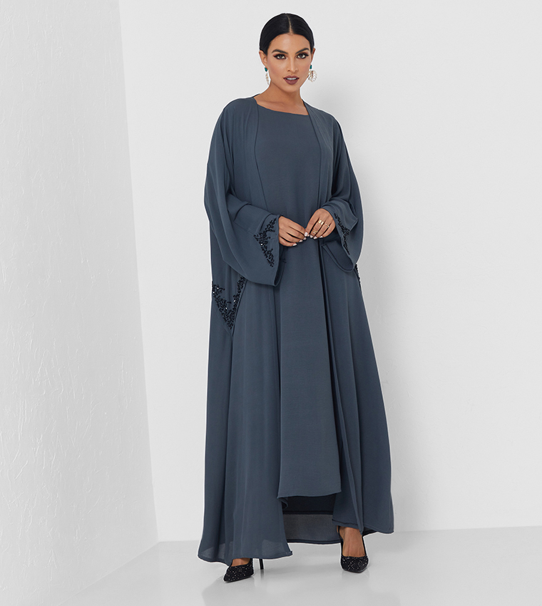 روزا عباية  عباية - رمادي Abayas