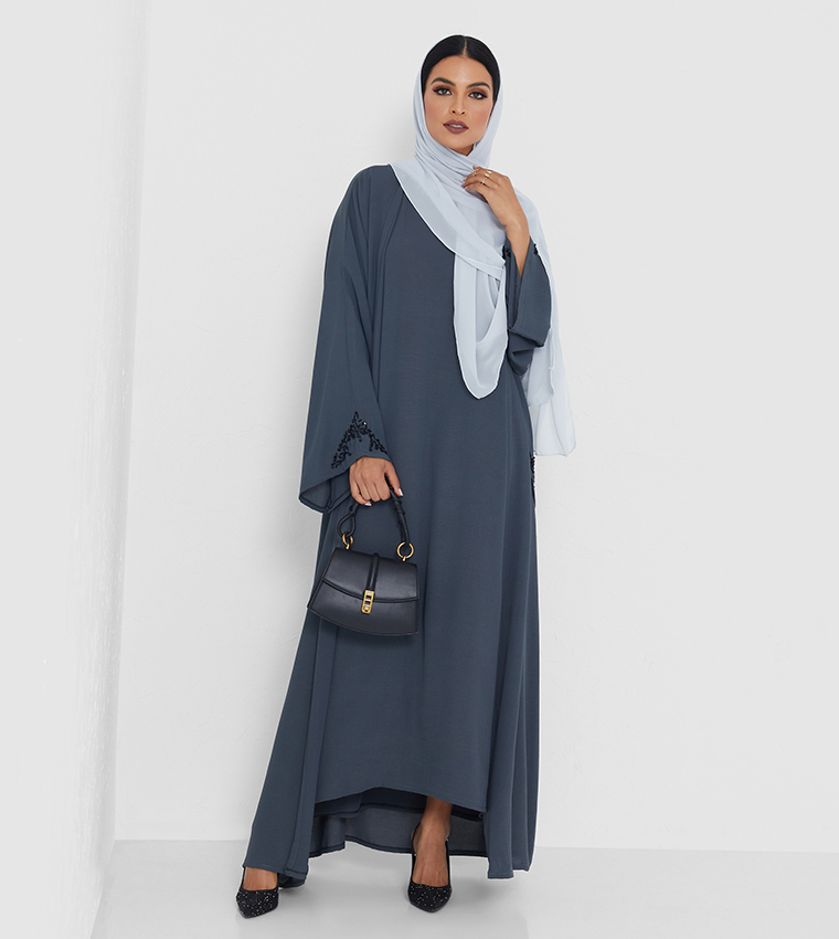 روزا عباية  عباية - رمادي Abayas