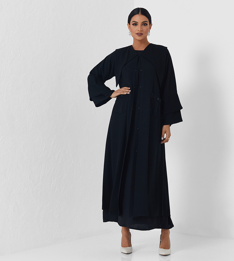 روزا عباية  عباية - أسود Abayas